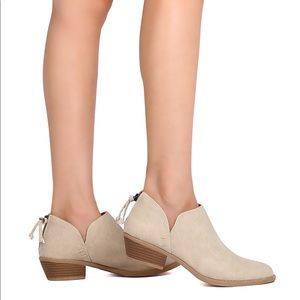 NWOT Tan Booties